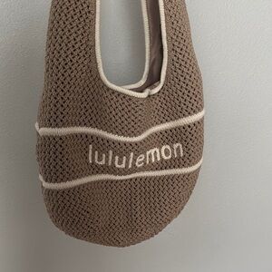 lululemon athletica Tan Knit Shoulder Bag